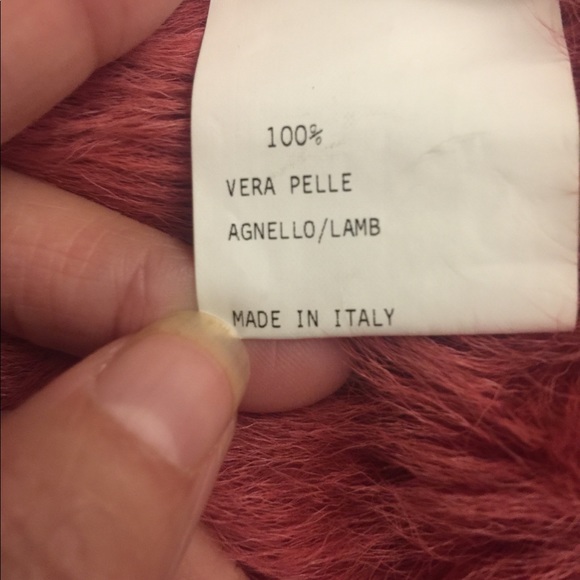 NWT UNGARO FUCHSIA Shearling  Coat, 42 - Picture 4 of 8